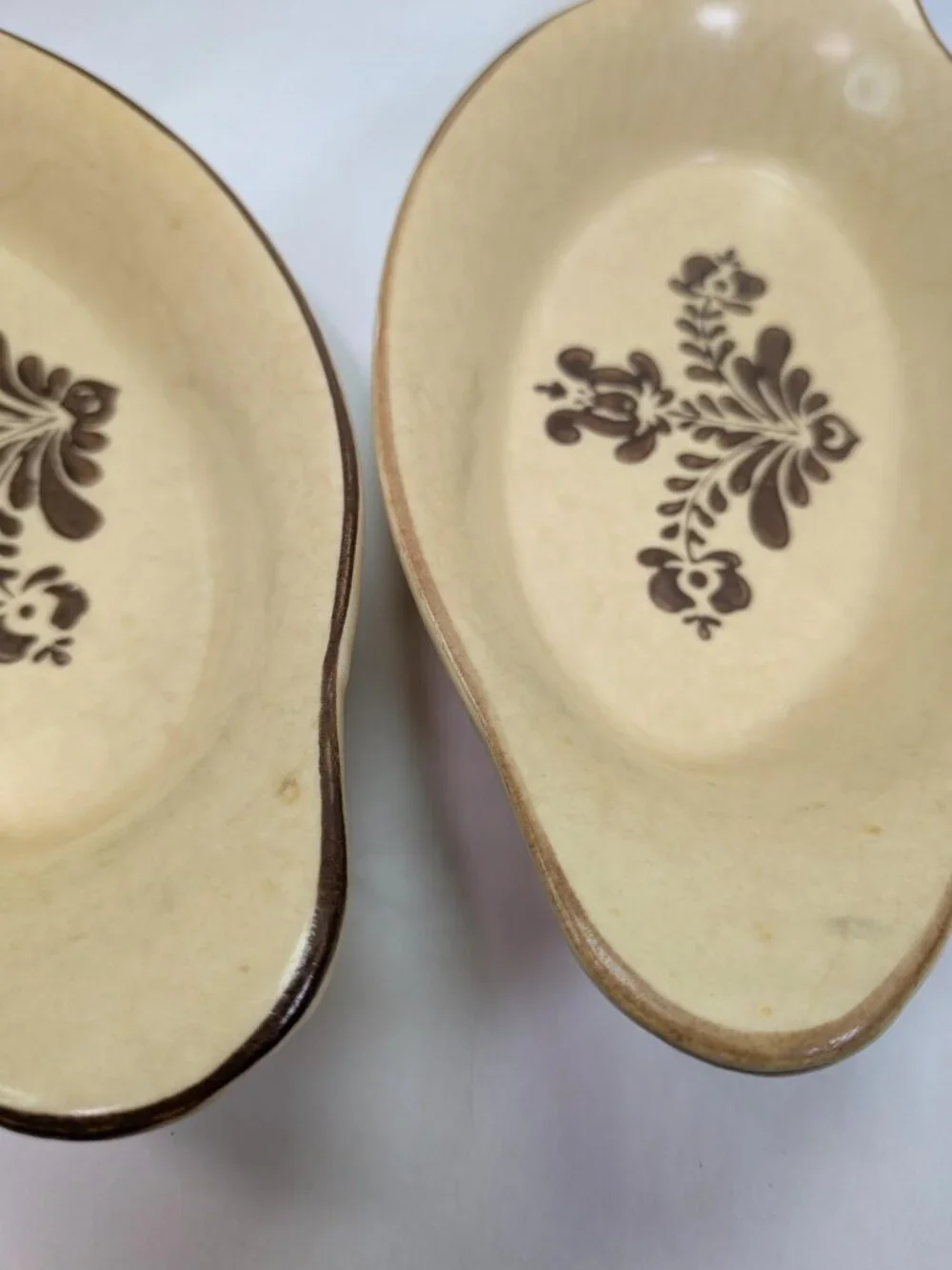 Pfaltzgraff Village Individual (4) Oval Bakers - Nesting Casseroles No Ring